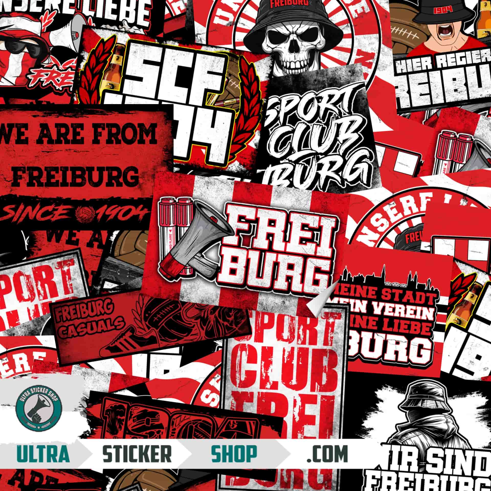 Freiburg Aufkleber-Mix