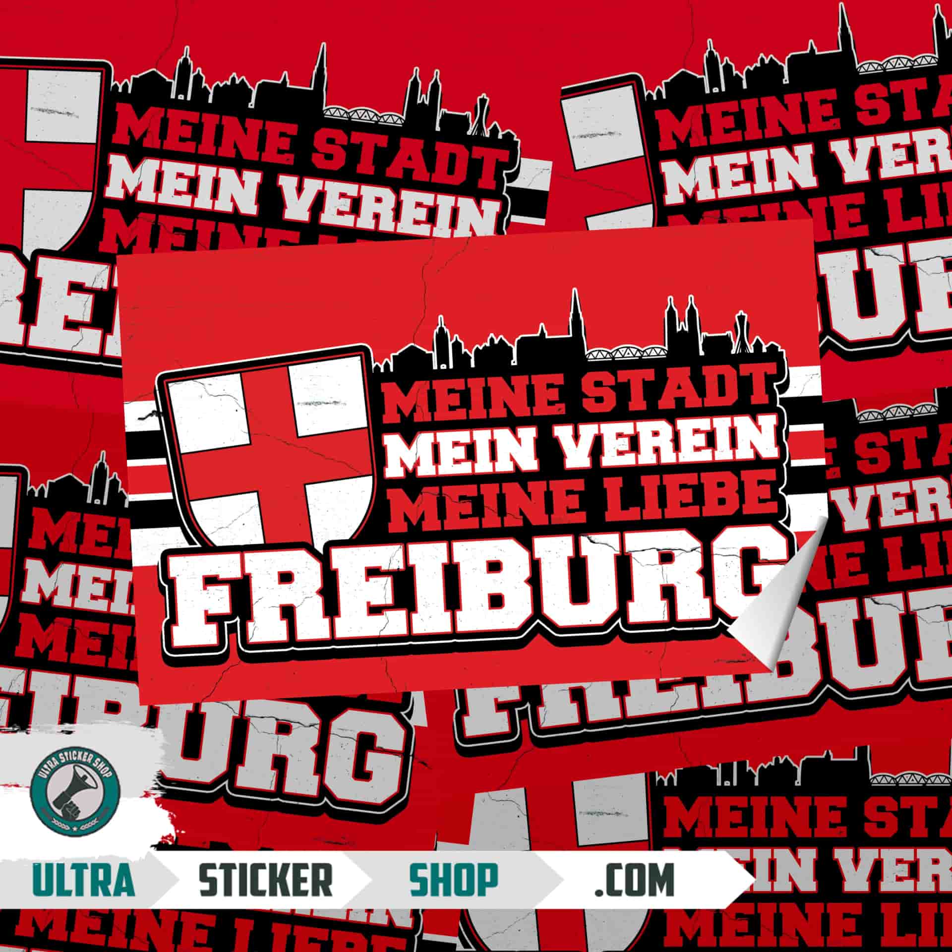 Freiburg, meine stadt, mein verein meine liebe Aufkleber