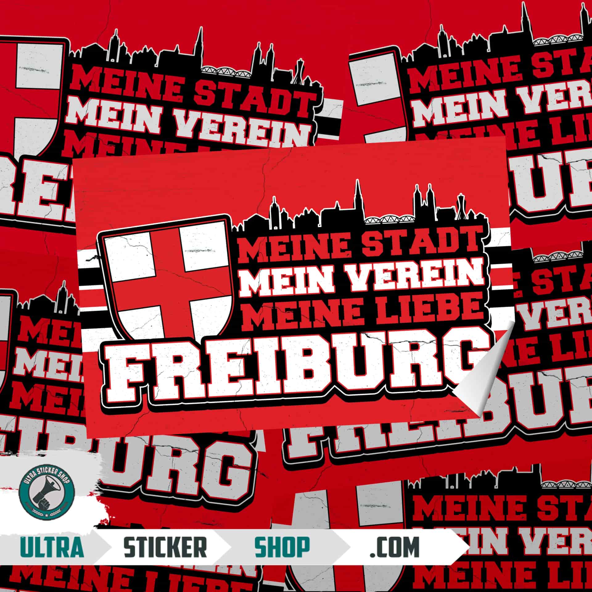 Freiburg, meine stadt, mein verein meine liebe Aufkleber