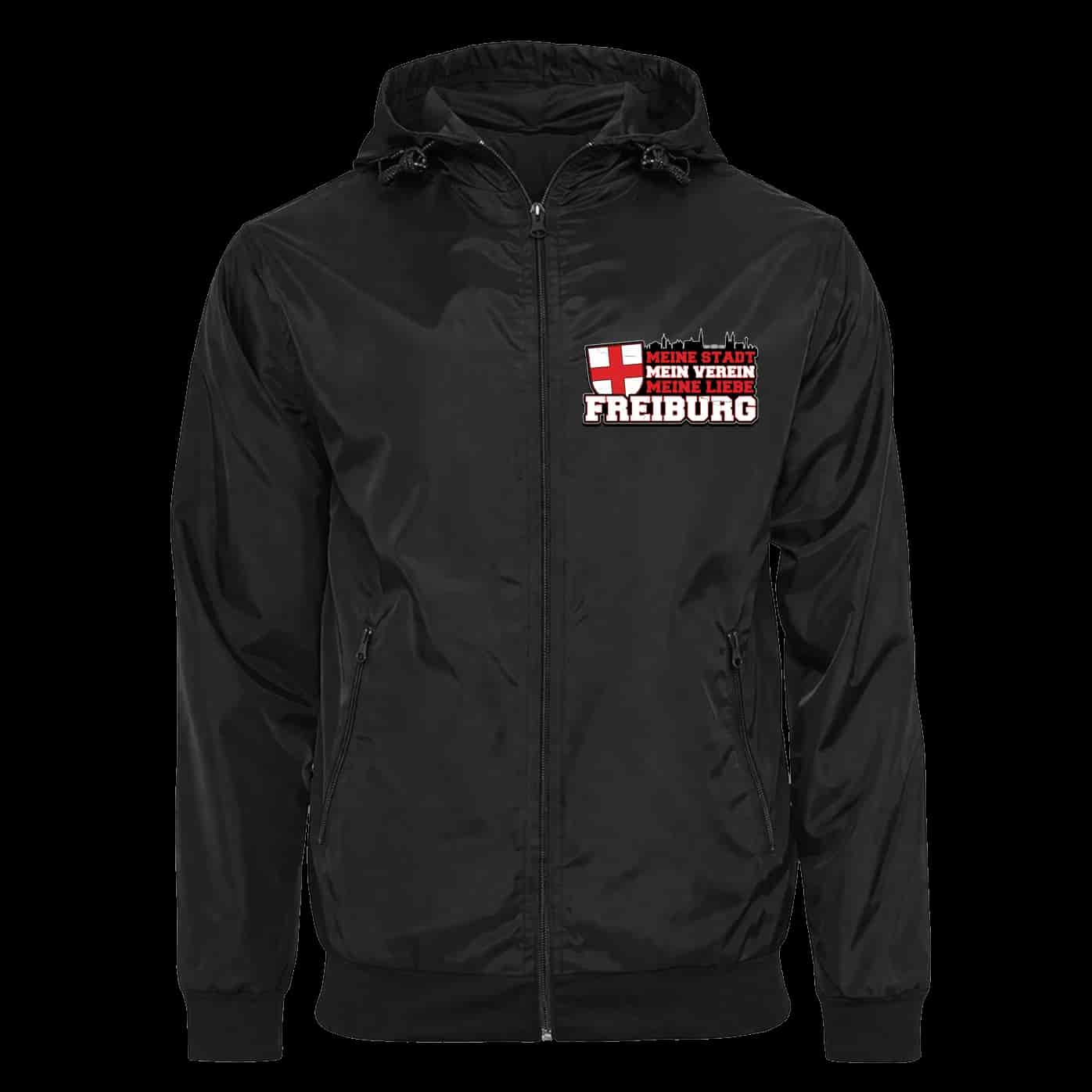 Freiburg, meine stadt, mein verein meine liebe Jacke mit abnehmbarer Balaclava