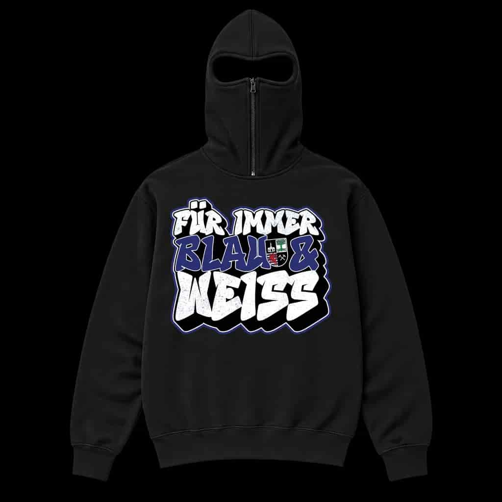 Fur immer blau & weiss Ninja Kapuzenpullover
