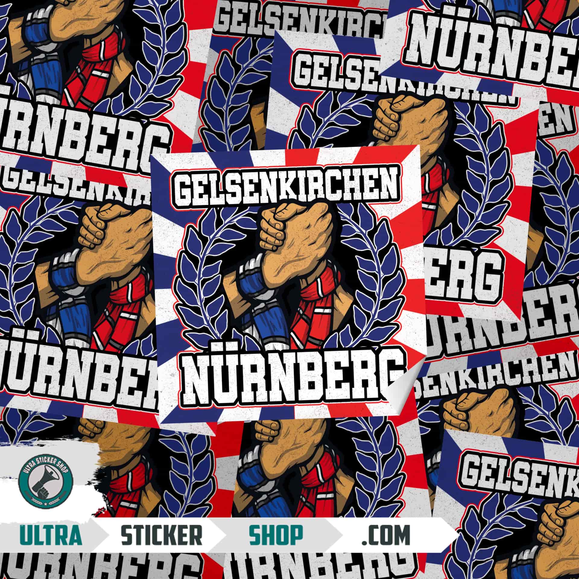 Gelsenkirchen X Nürnberg Aufkleber