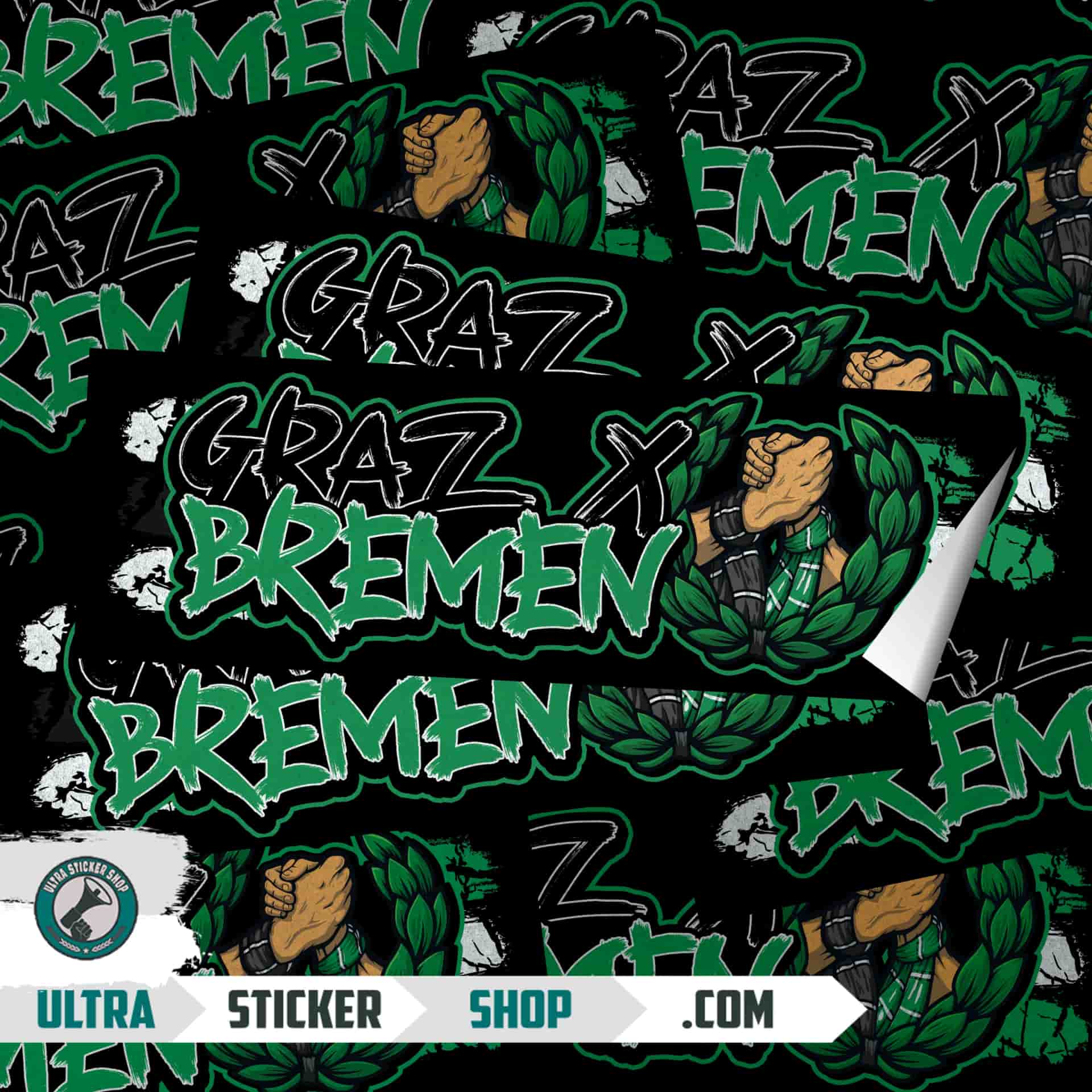 Graz X Bremen Aufkleber
