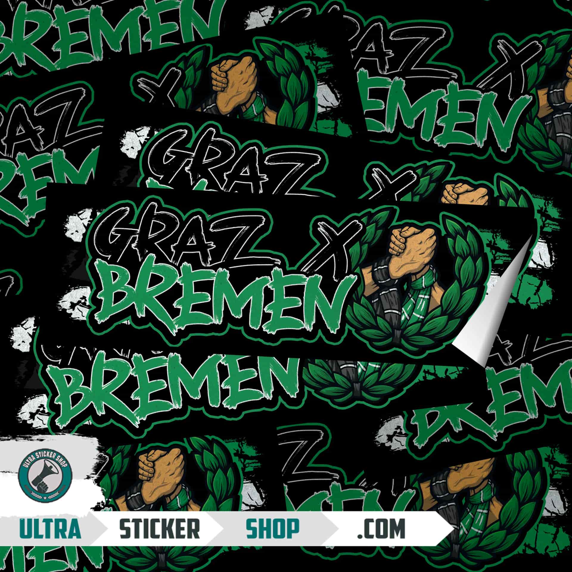 Graz X Bremen Aufkleber