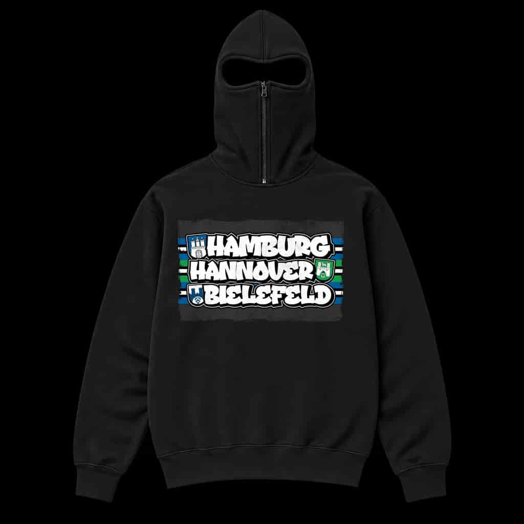 Hamburg Hannover Bielefeld Ninja Kapuzenpullover