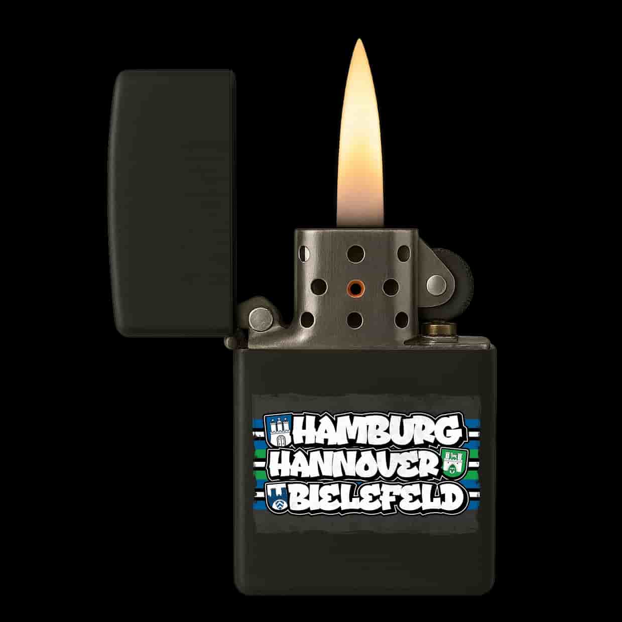 Hamburg Hannover Bielefeld Feuerzeug