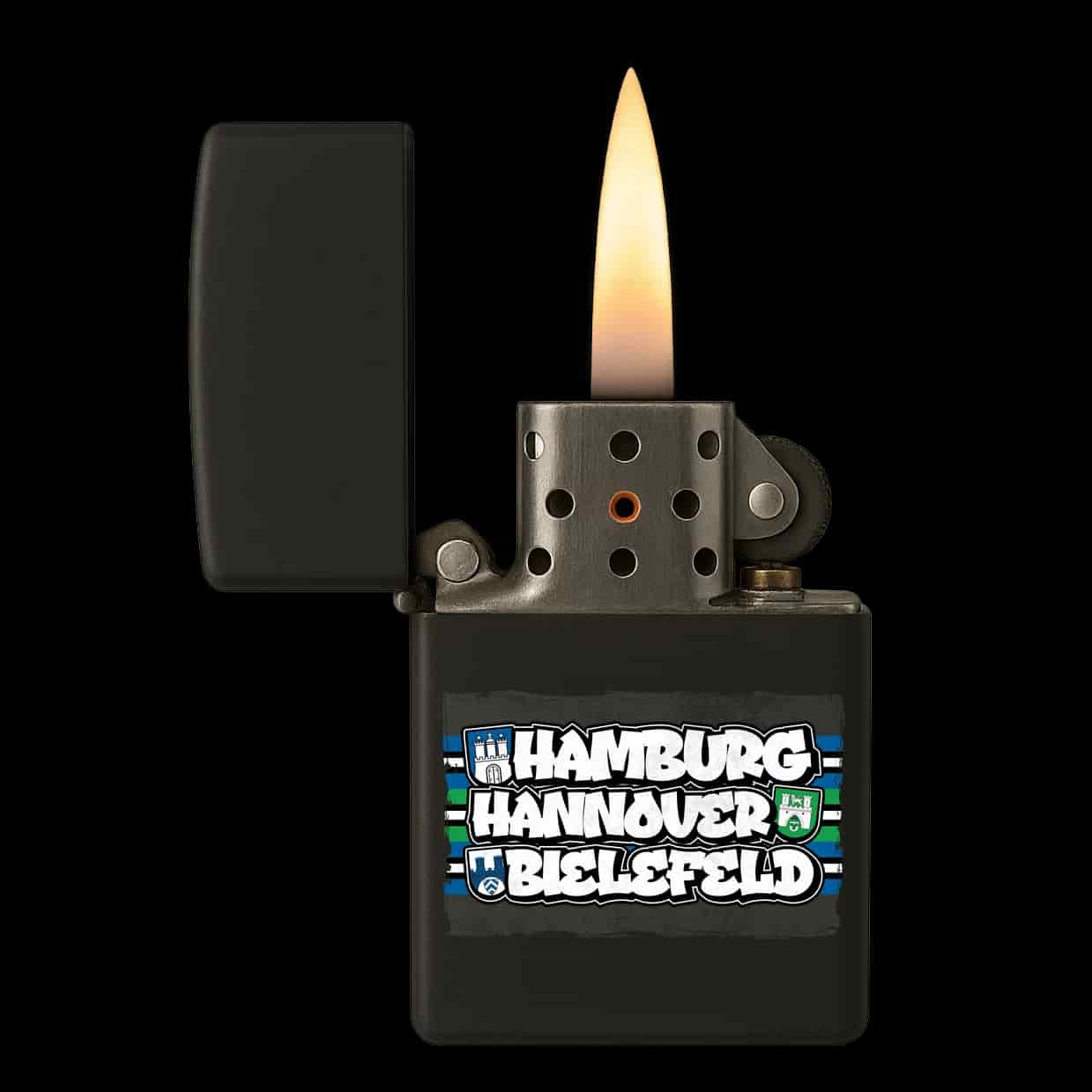 Hamburg Hannover Bielefeld Feuerzeug