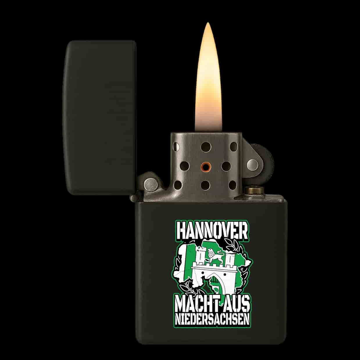 Hannover macht aus niedersachsen Feuerzeug