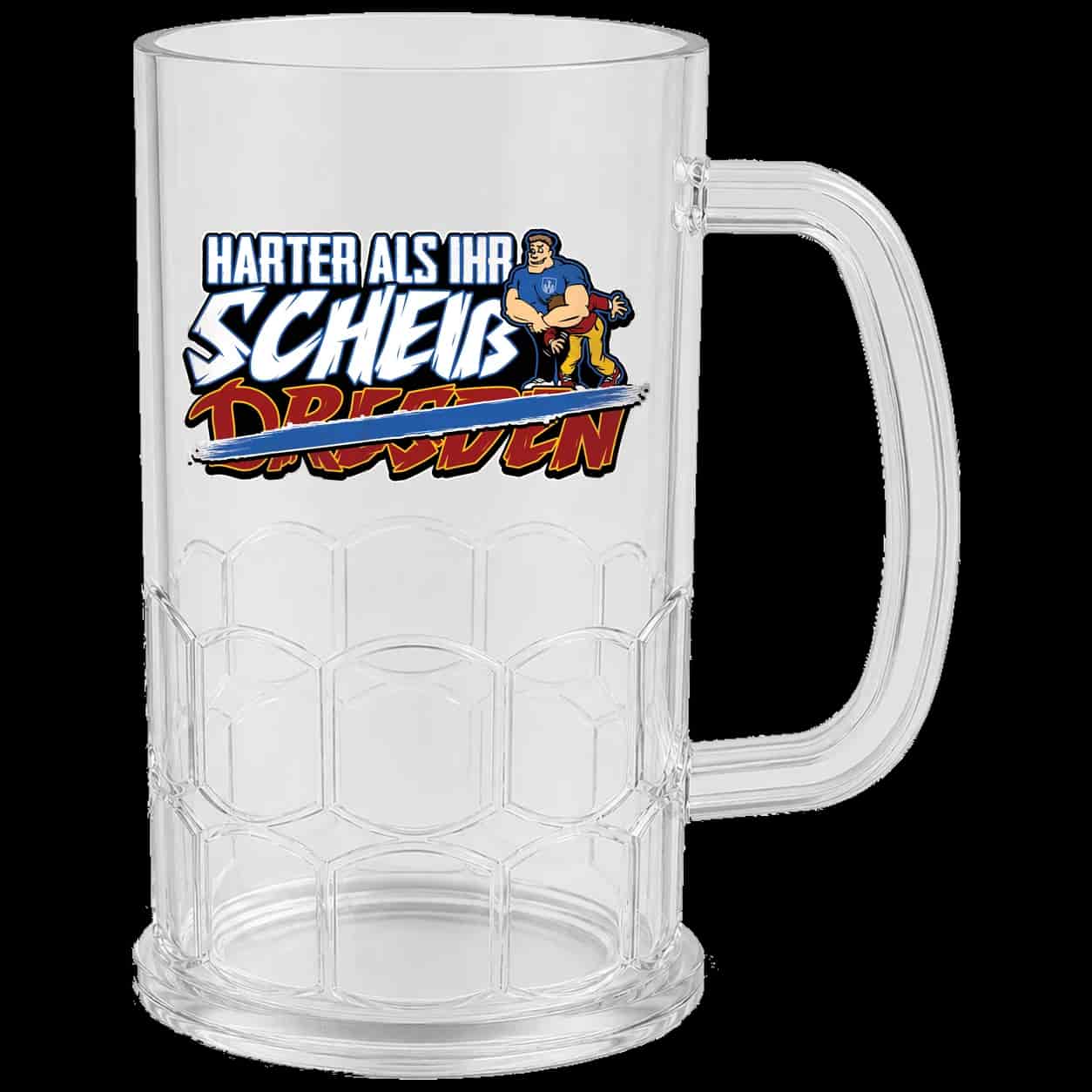 Harter als ihr - scheiß Dresden Bierkrug