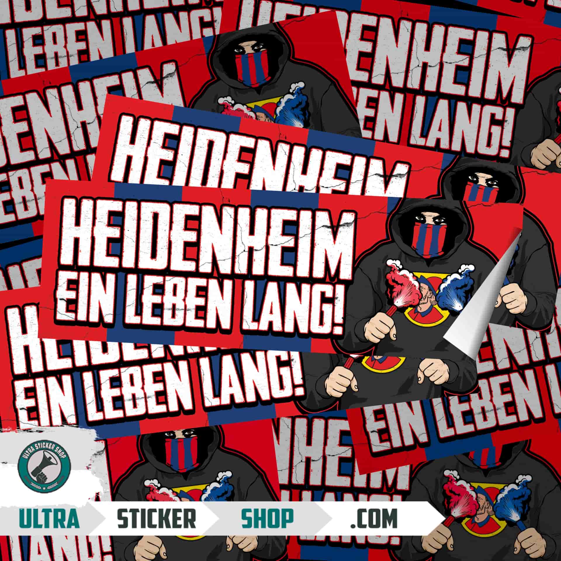 Heidenheim ein leben lang Aufkleber