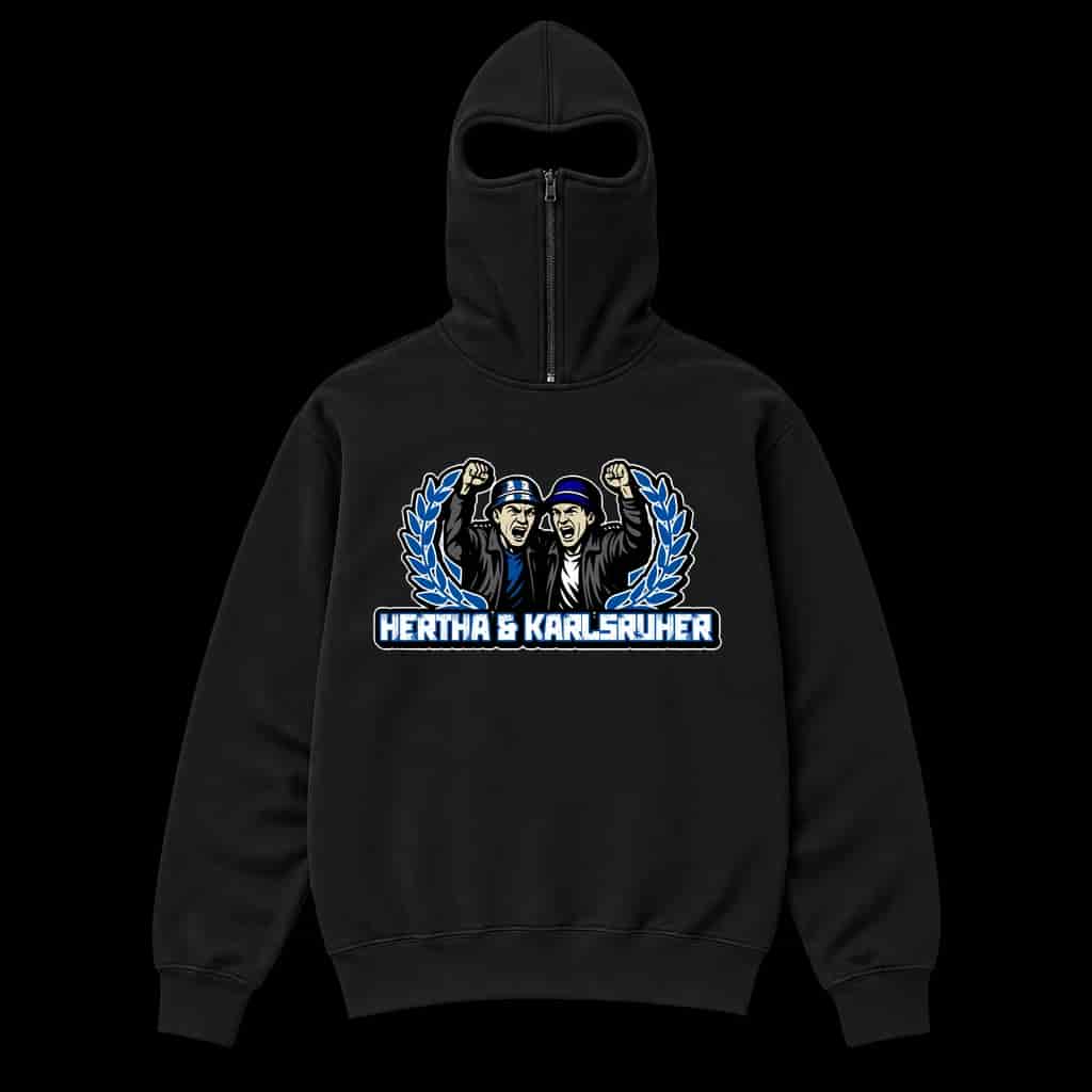 Hertha & Karlsruher Ninja Kapuzenpullover