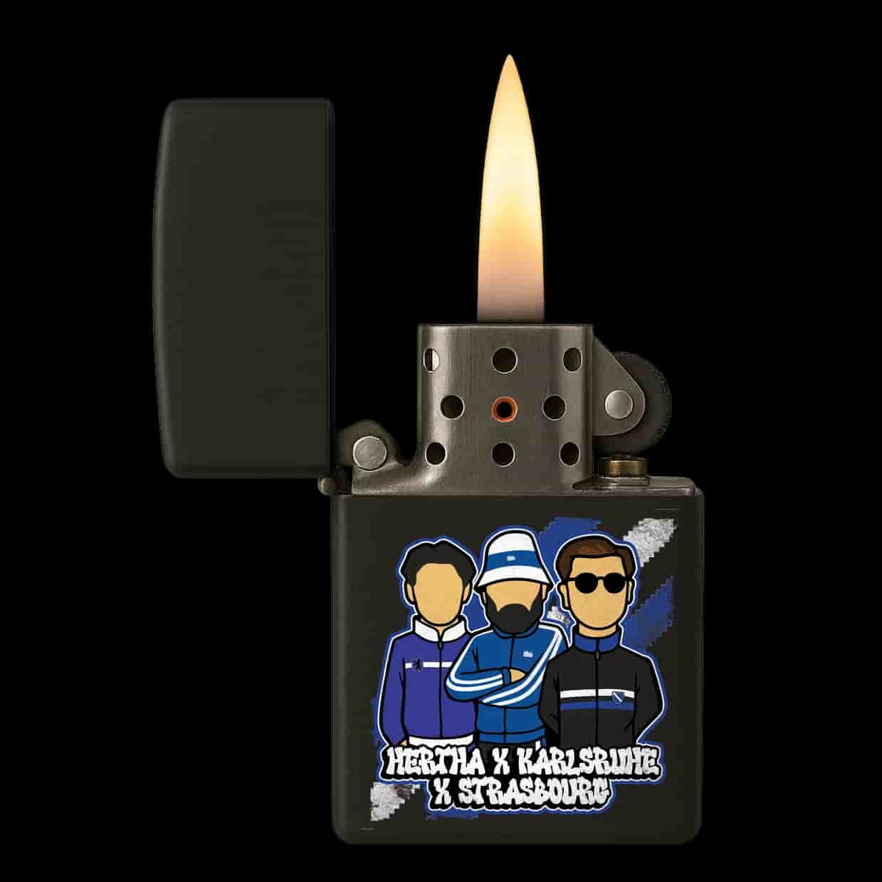 Hertha X Karlsruhe X Strasbourg Feuerzeug