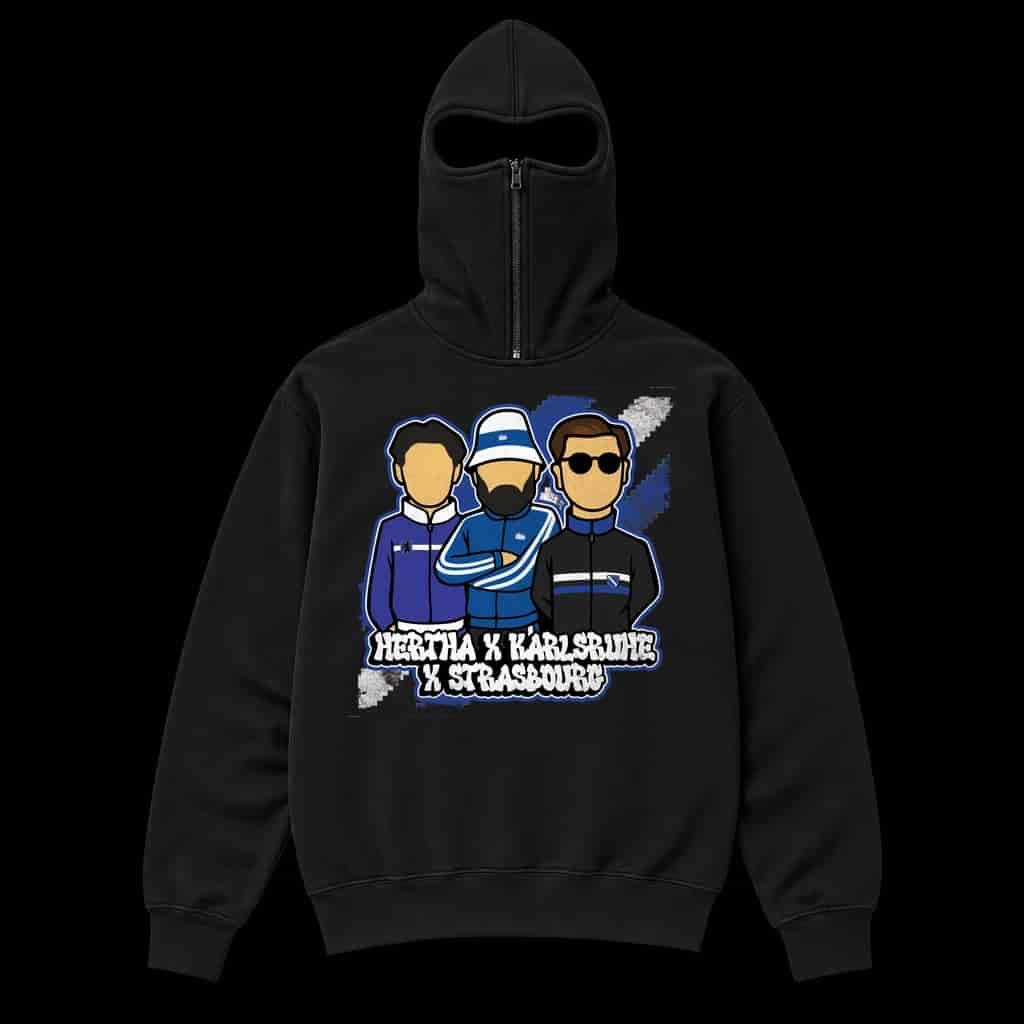 Hertha X Karlsruhe X Strasbourg Ninja Kapuzenpullover