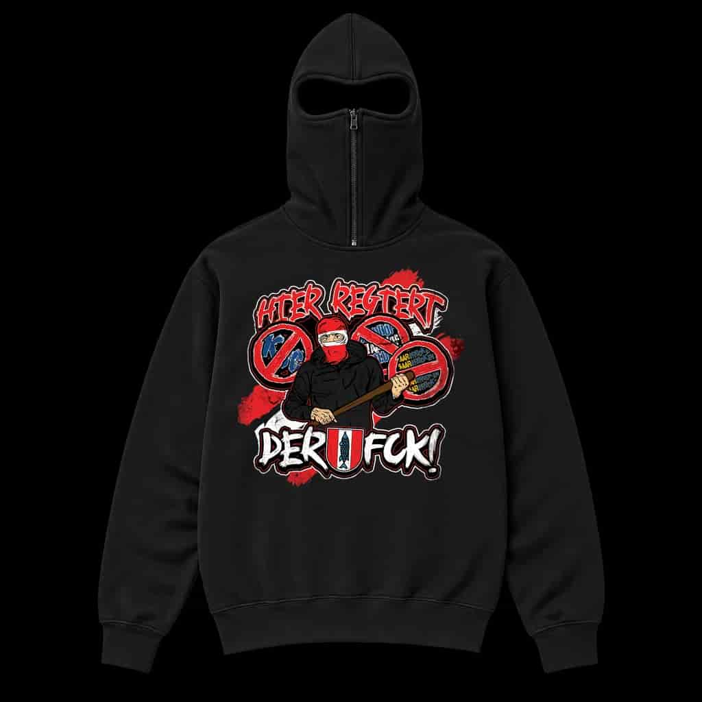 Hier regiert der FCK Ninja Kapuzenpullover