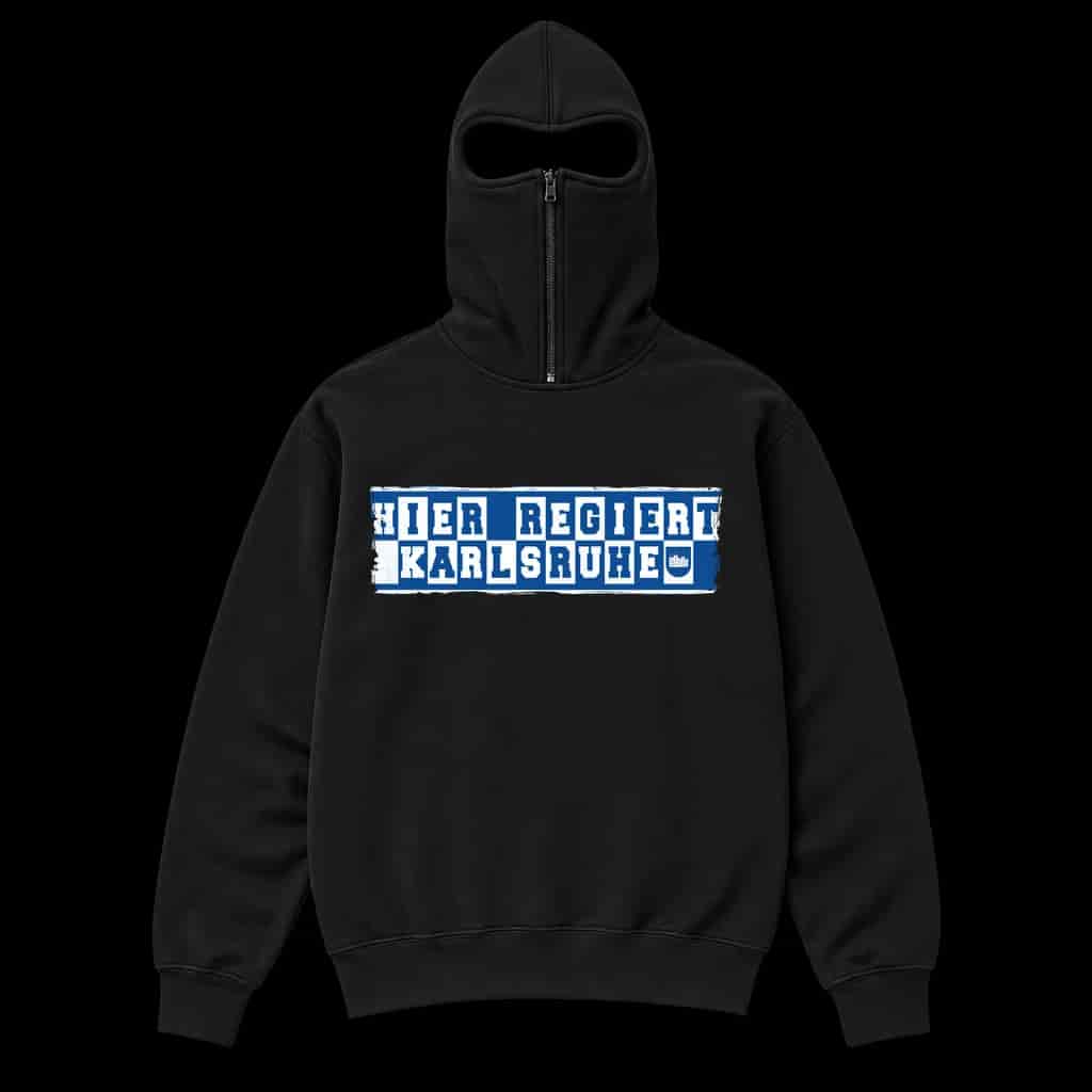 Hier regiert Karlsruhe Ninja Kapuzenpullover