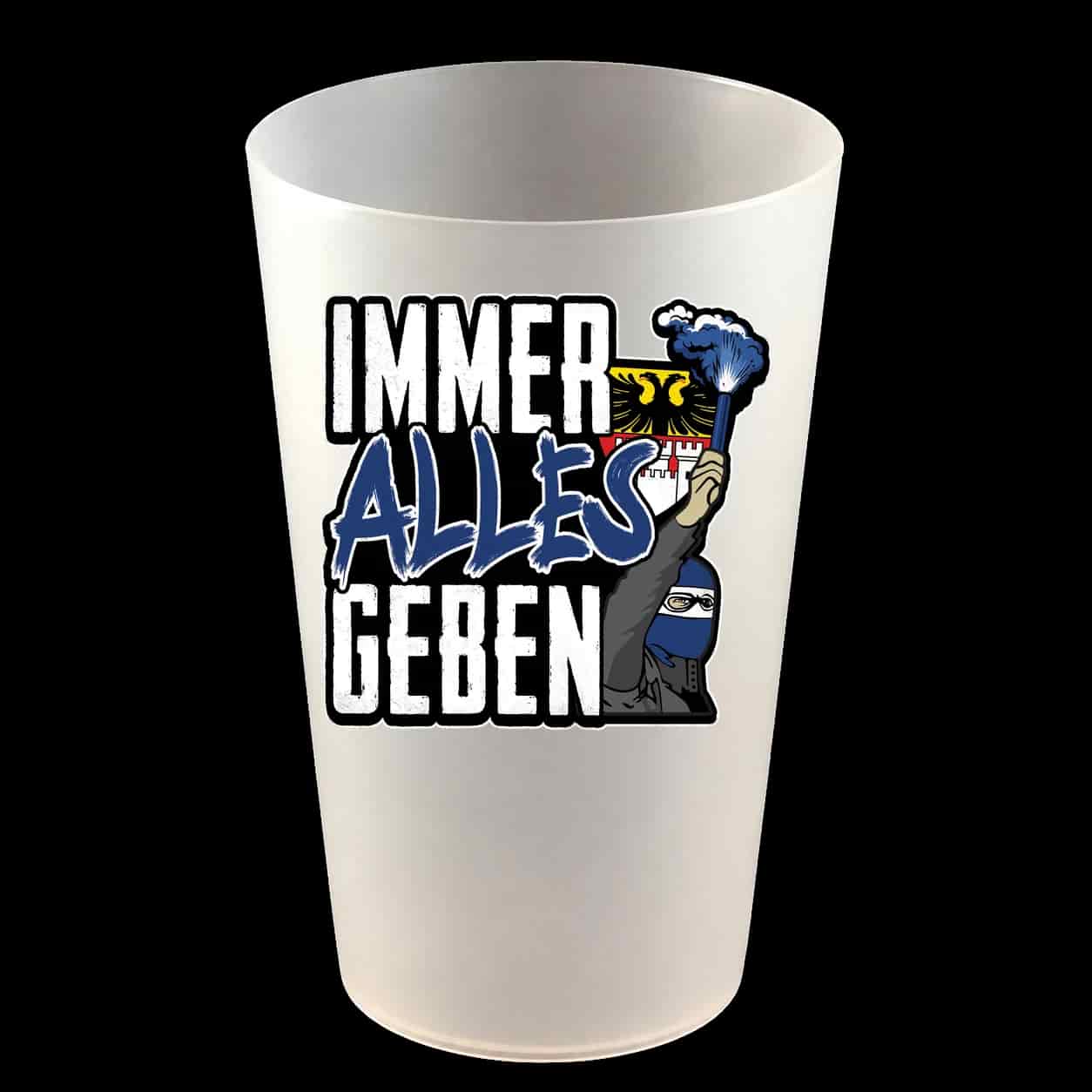 Immer alles geben Hartbecher