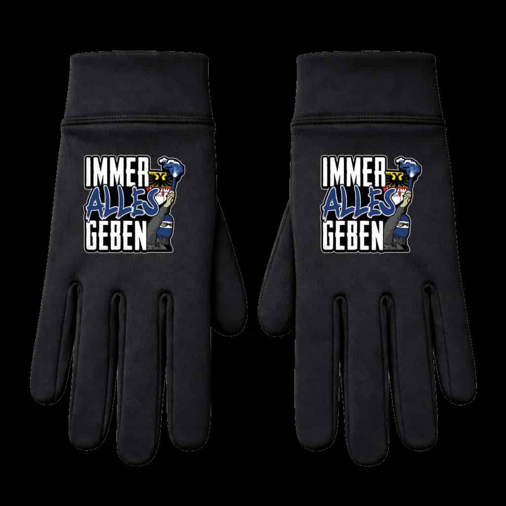 Immer alles geben Handschuhe