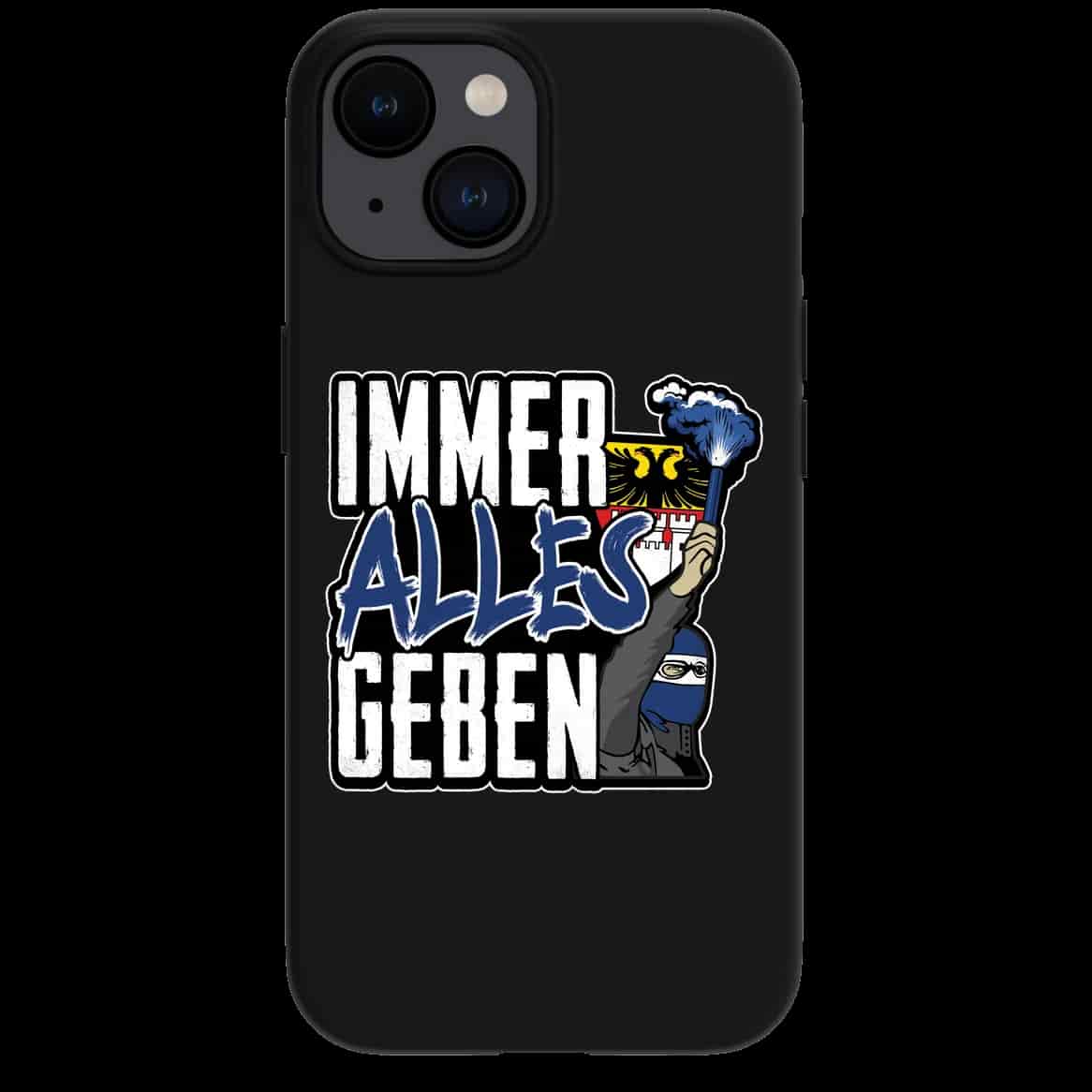 Immer alles geben iPhone-Hülle