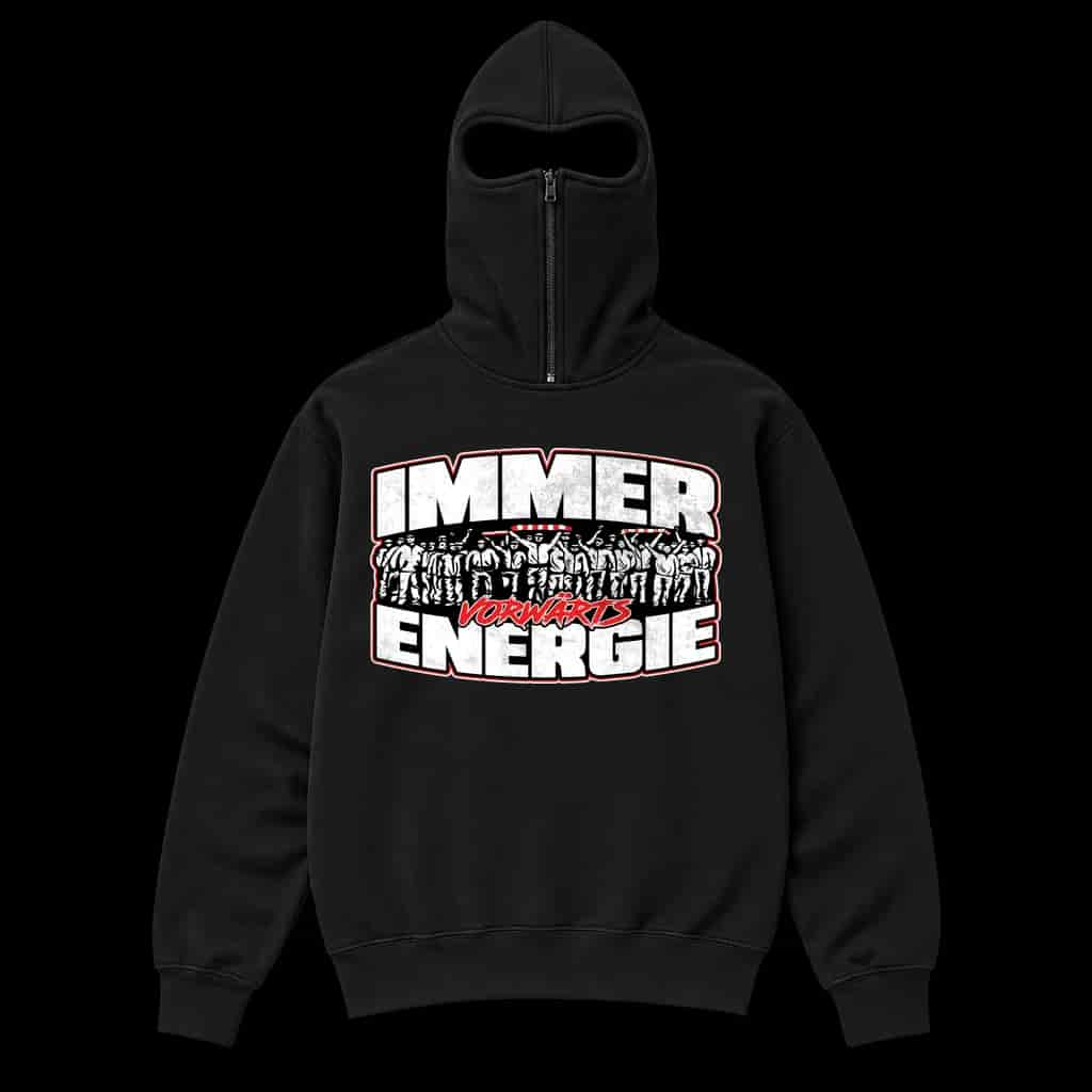 Immer vorwärts Energie Ninja Kapuzenpullover