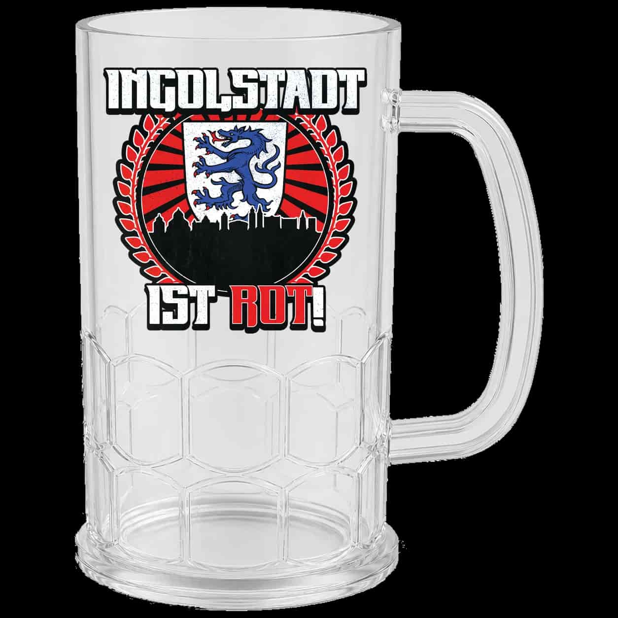 Ingolstadt ist rot Bierkrug