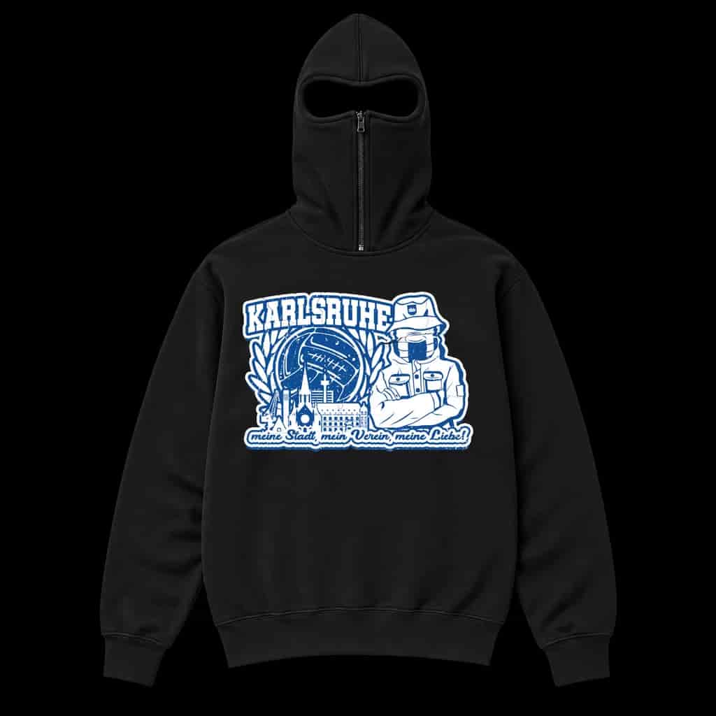 Karlsruhe – meine Stadt, mein Verein, meine Liebe Ninja Kapuzenpullover