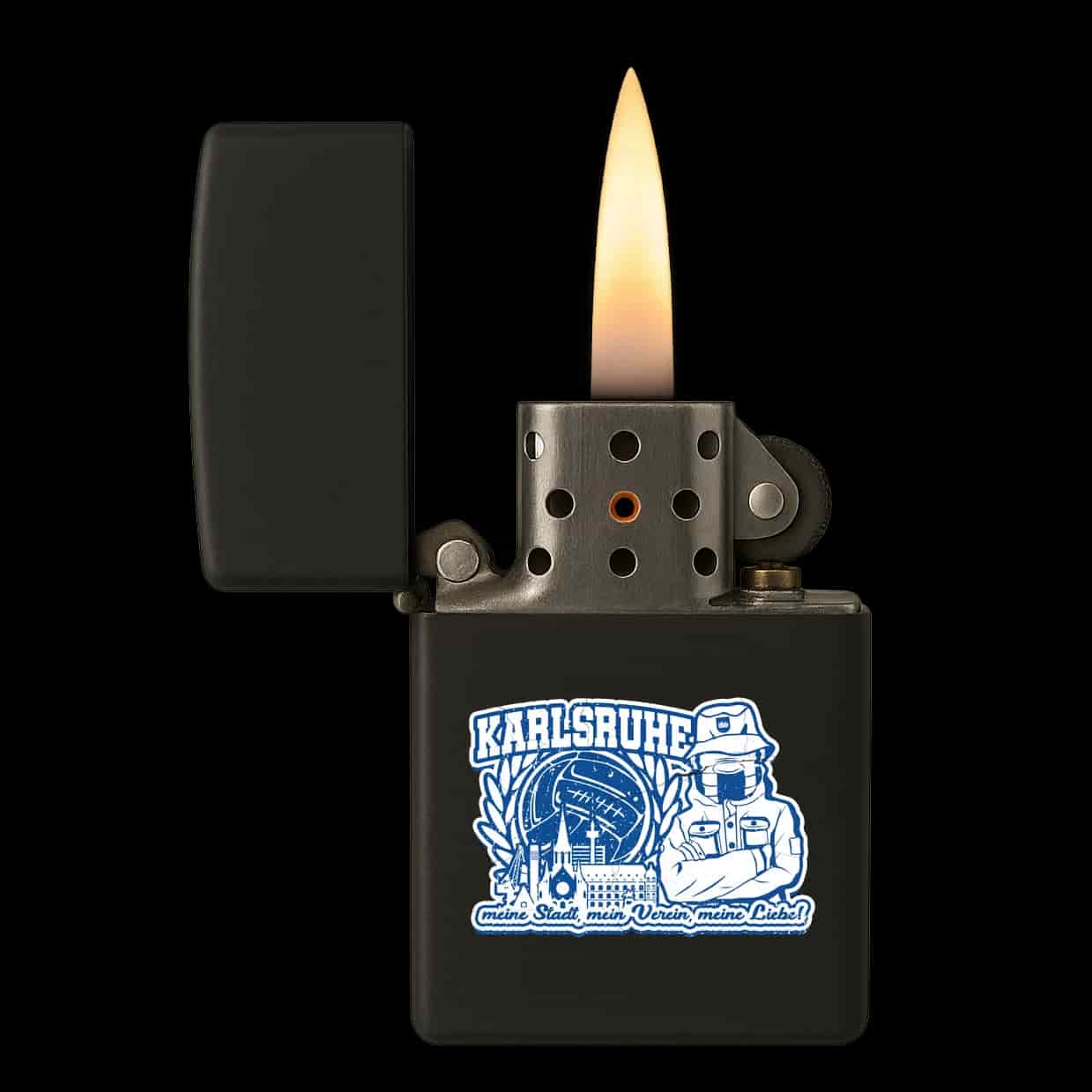 Karlsruhe – meine Stadt, mein Verein, meine Liebe Feuerzeug