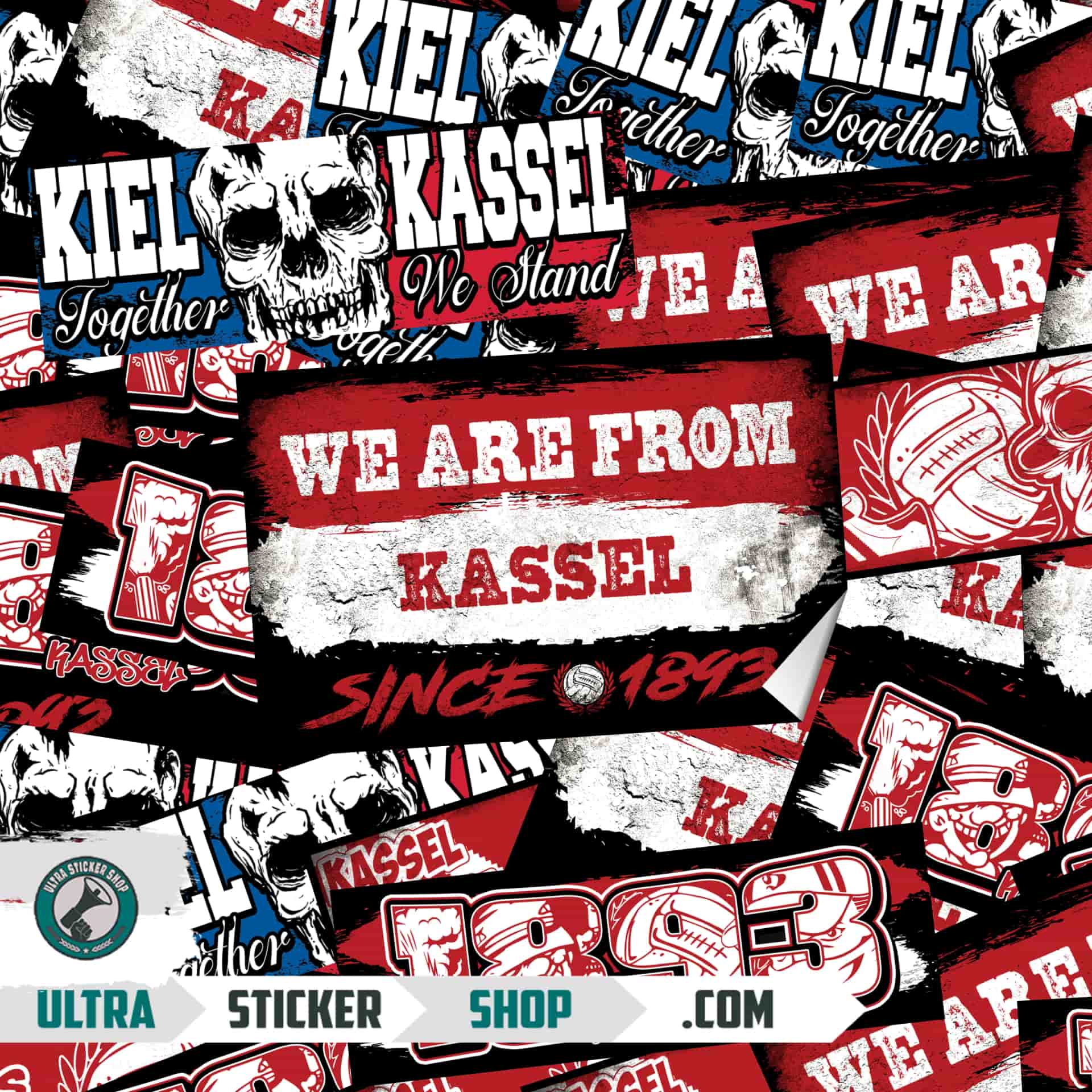 Kassel Aufkleber-Mix