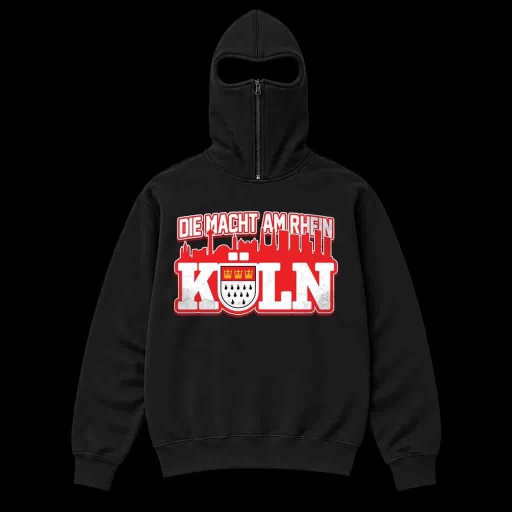Köln die macht am rhein Ninja Kapuzenpullover
