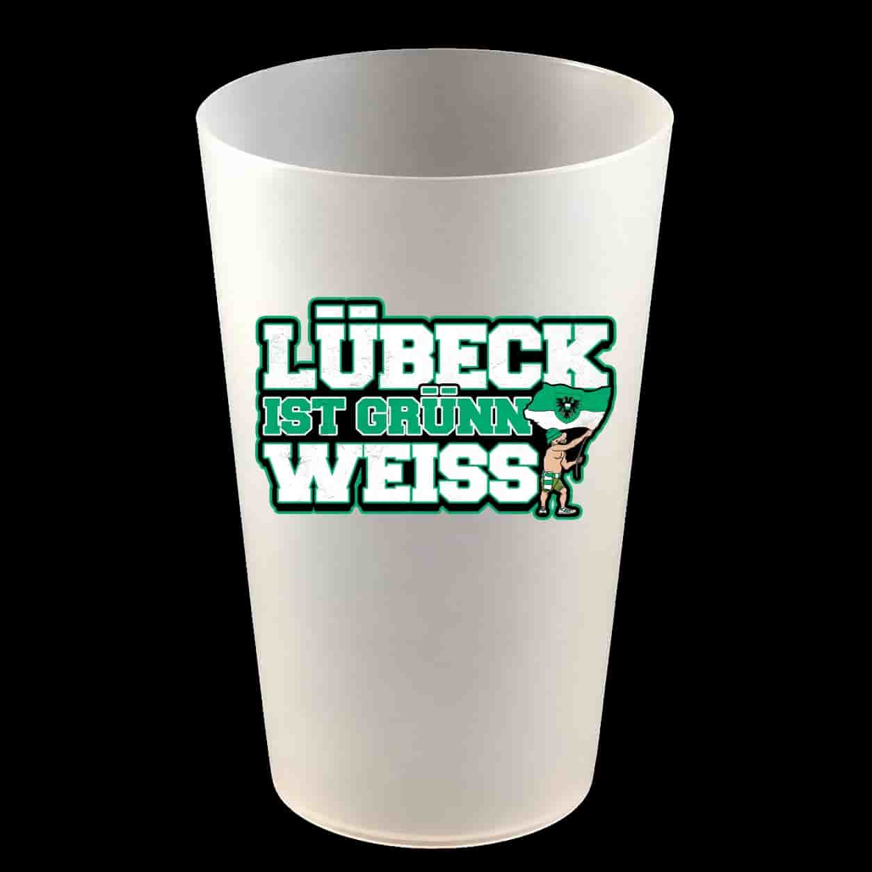 Lübeck ist Grünn weiss Hartbecher