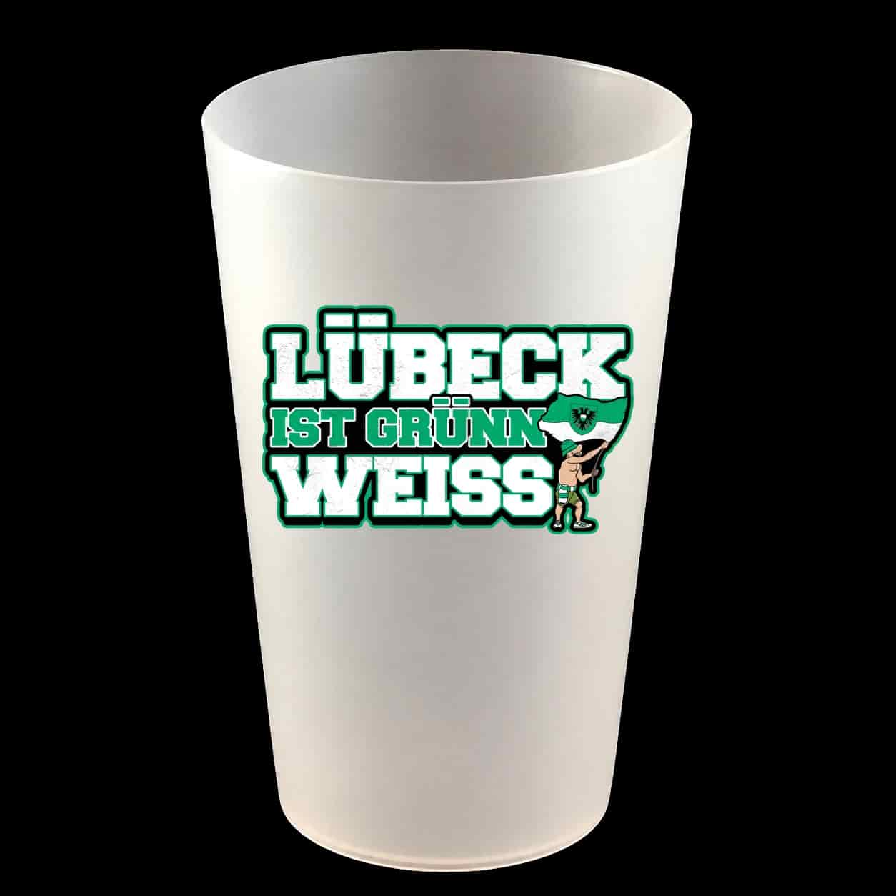 Lübeck ist Grünn weiss Hartbecher