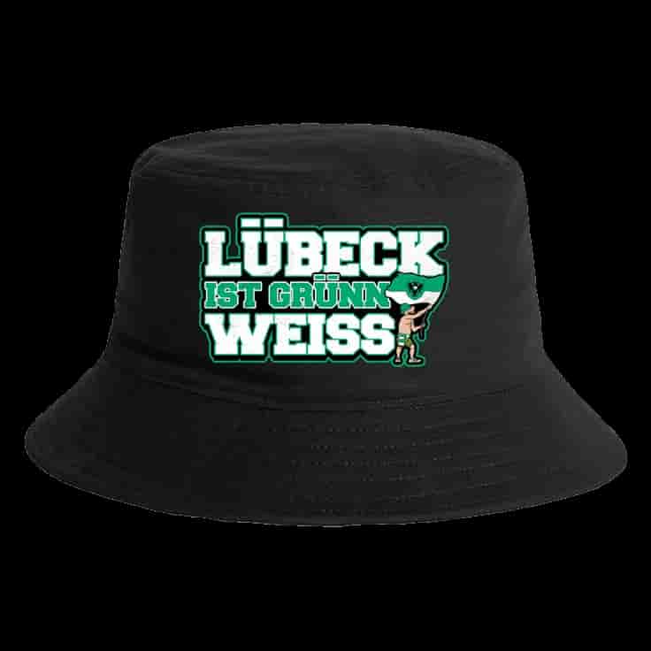 Lübeck ist Grünn weiss Bucket Hat