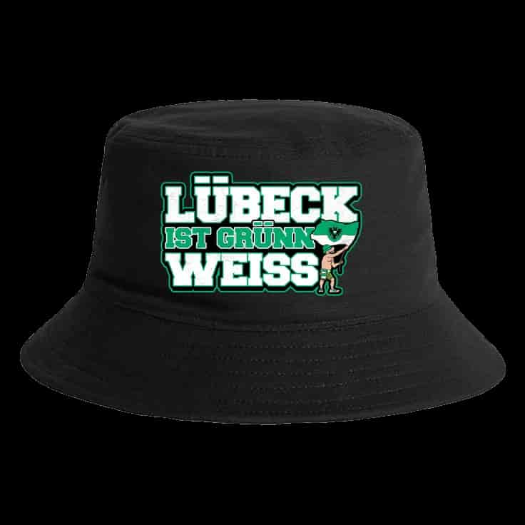 Lübeck ist Grünn weiss Bucket Hat