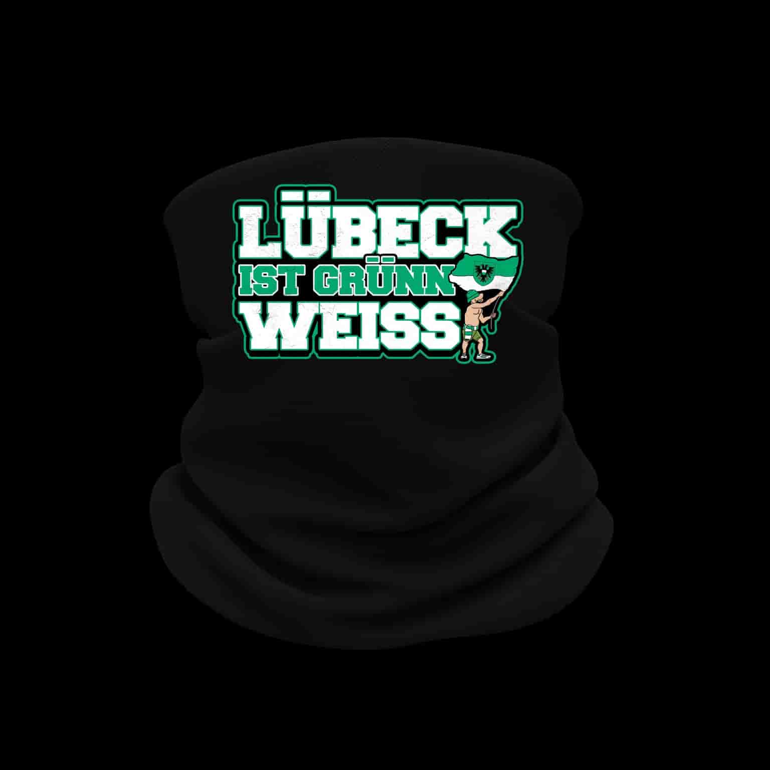 Lübeck ist Grünn weiss Halswärmer