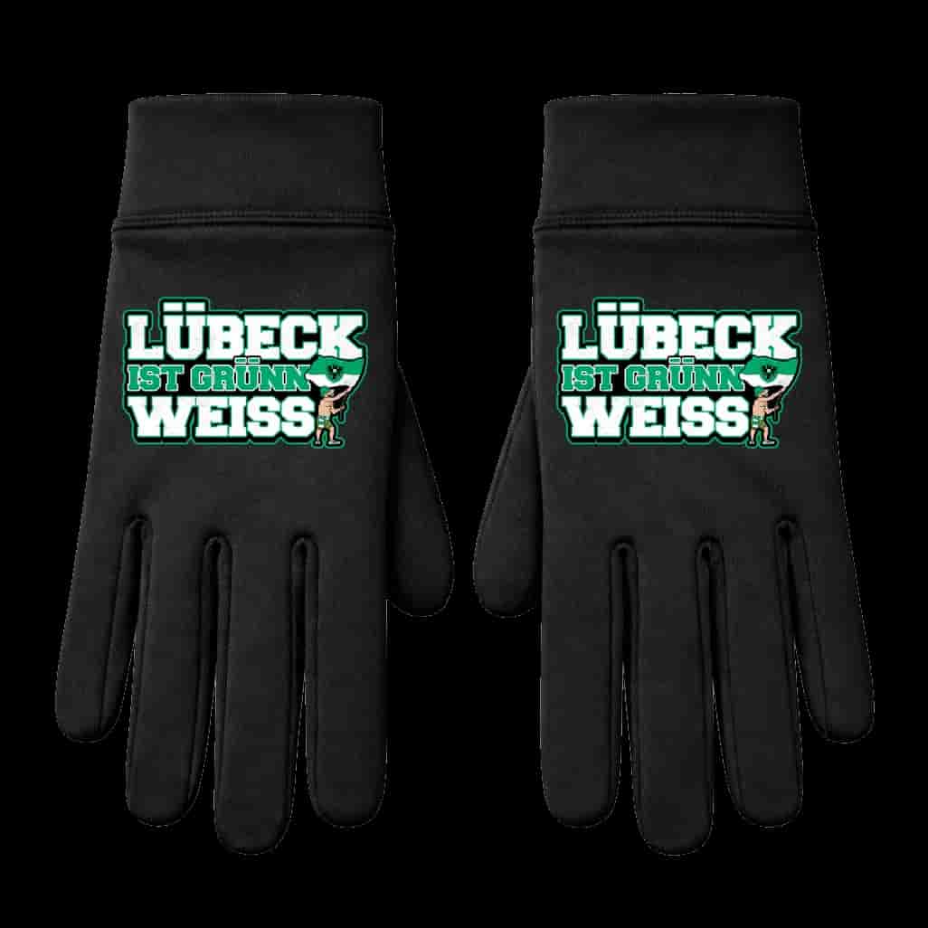 Lübeck ist Grünn weiss Handschuhe