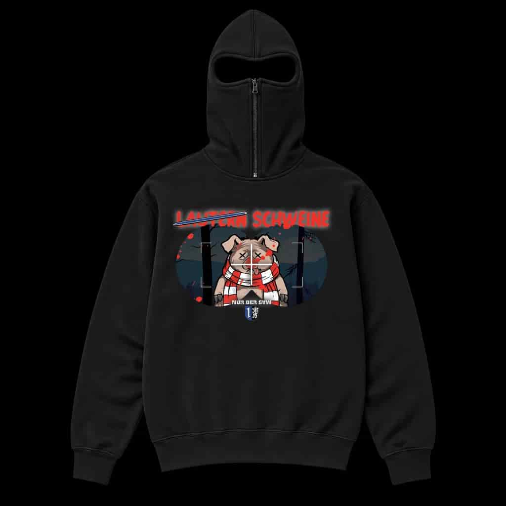 Lautern Schweine Mannheim Ninja Kapuzenpullover