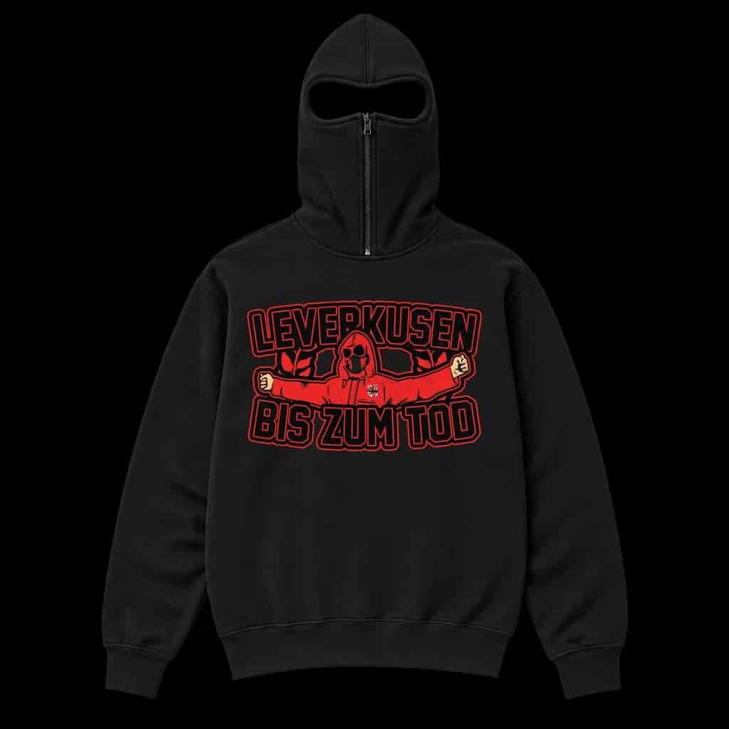 Leverkusen bis zum tod Ninja Kapuzenpullover