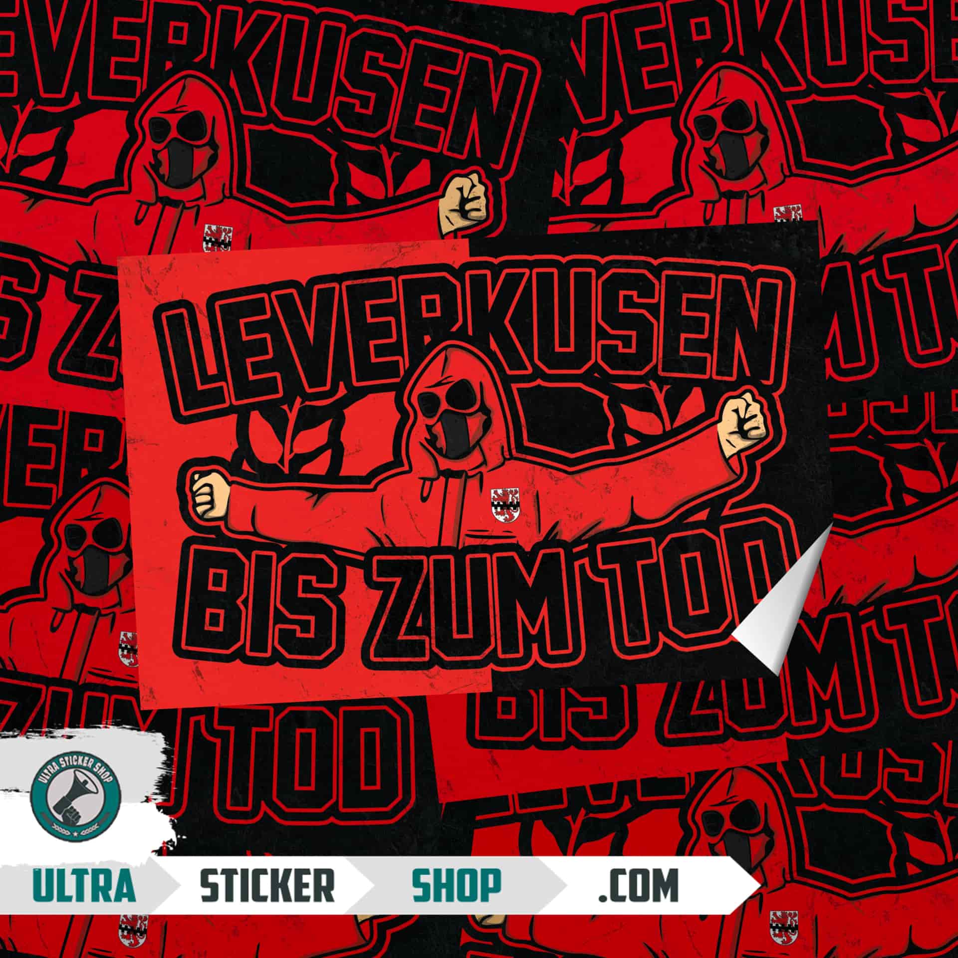 Leverkusen bis zum tod Aufkleber