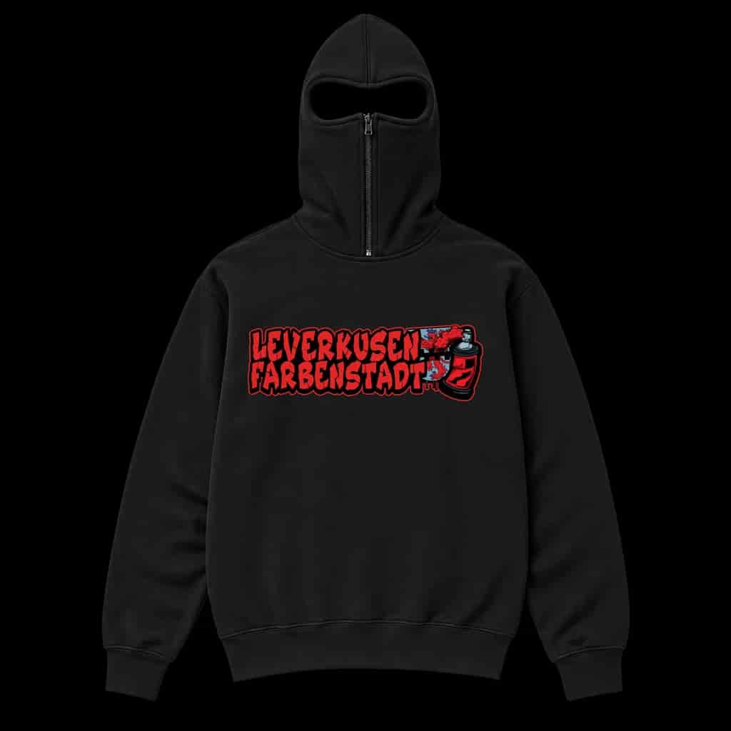 Leverkusen farbenstadt Ninja Kapuzenpullover