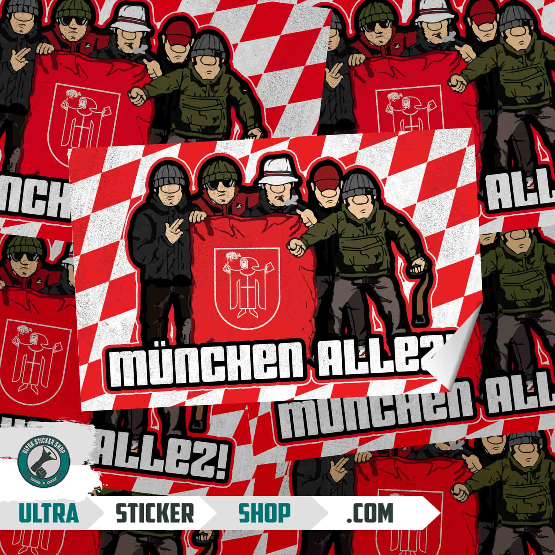 München Allez Aufkleber