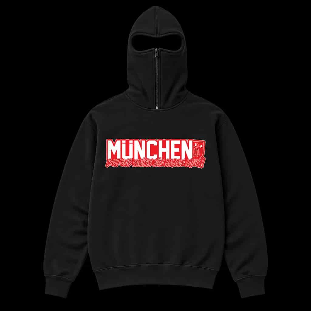 München, rot und weiss ein leben lang Ninja Kapuzenpullover