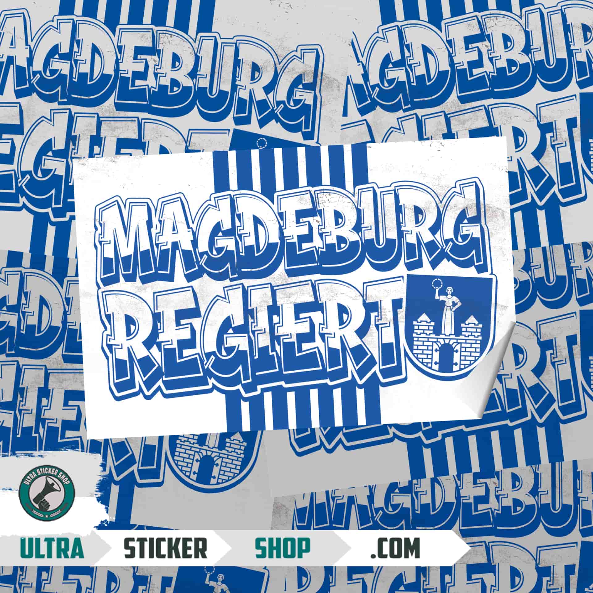 Magdeburg regiert Aufkleber