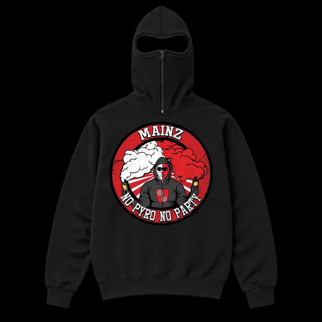 Mainz no pyro no party Ninja Kapuzenpullover