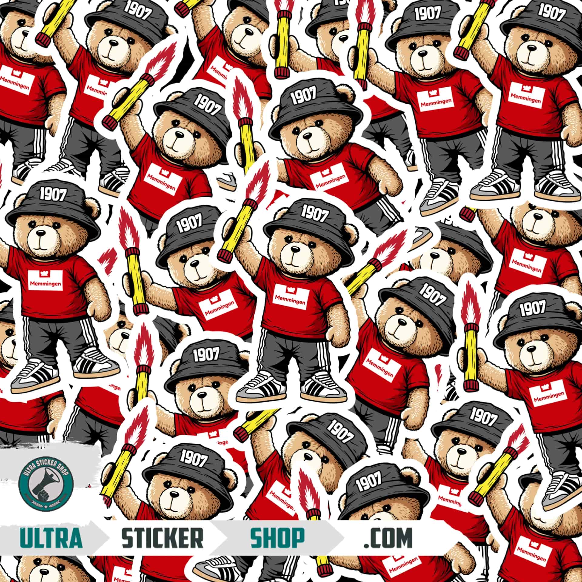 Memmingen 1907 bear Aufkleber