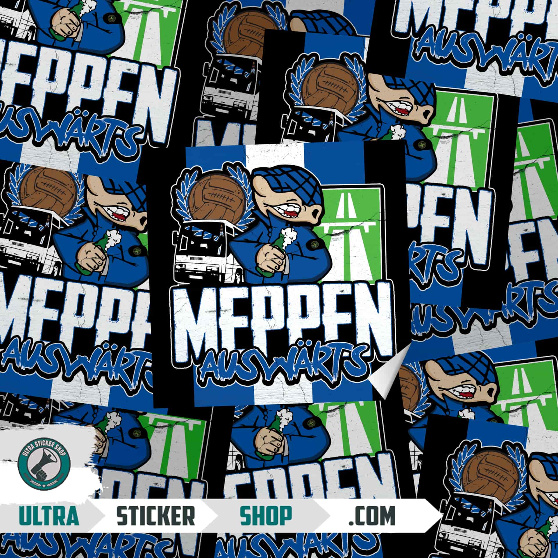 Meppen auswärts Aufkleber