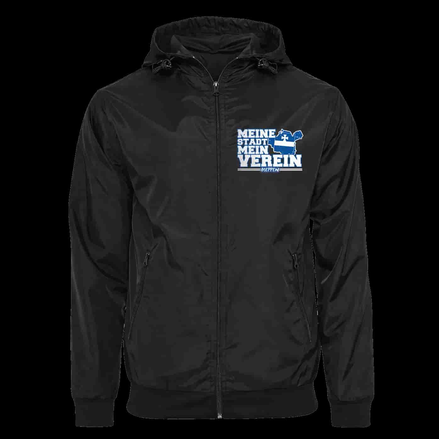 Meppen Meine stadt mein verein Jacke mit abnehmbarer Balaclava