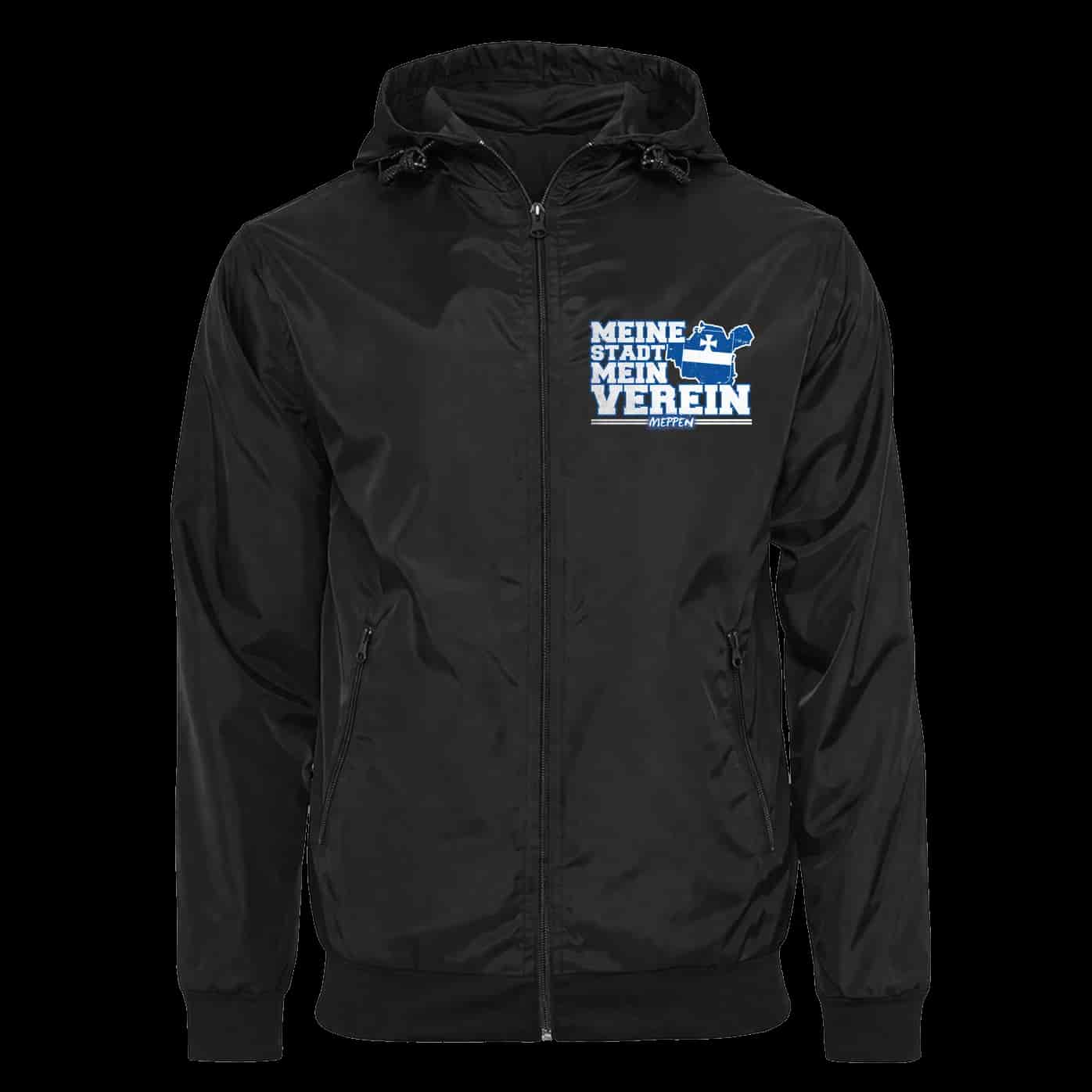 Meppen Meine stadt mein verein Jacke mit abnehmbarer Balaclava