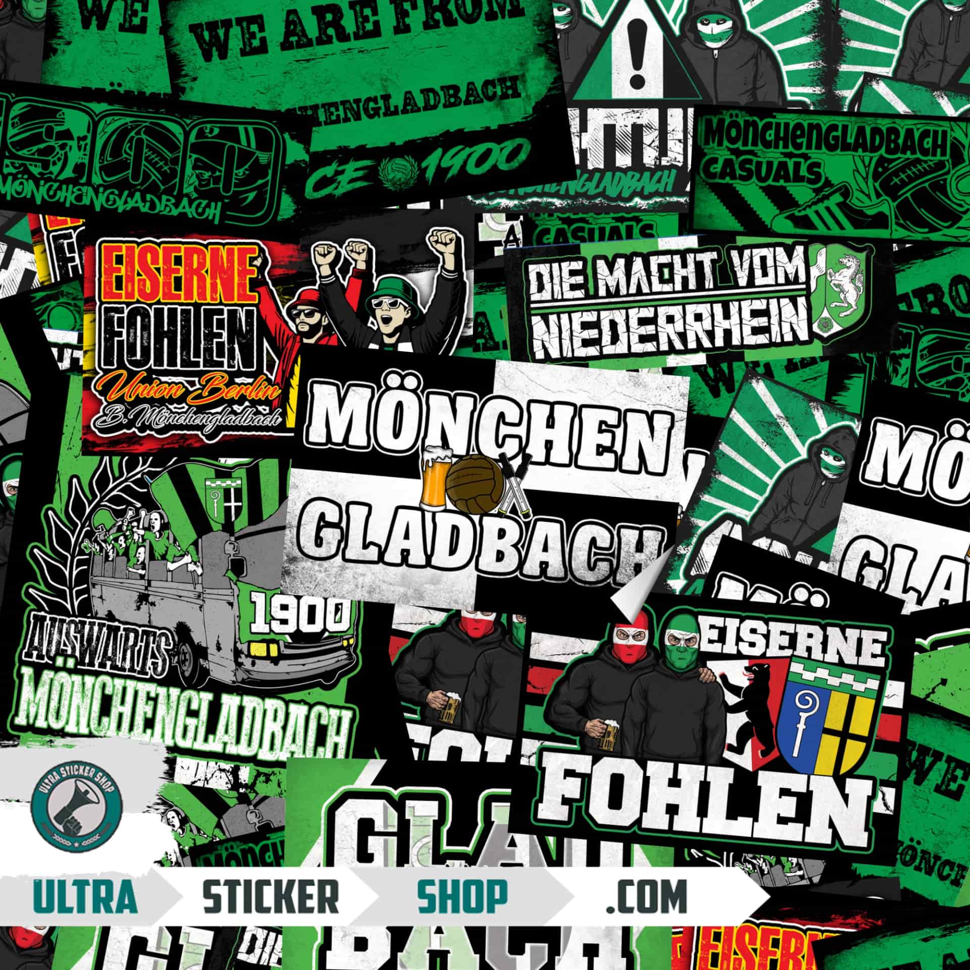 Mönchengladbach Aufkleber-Mix
