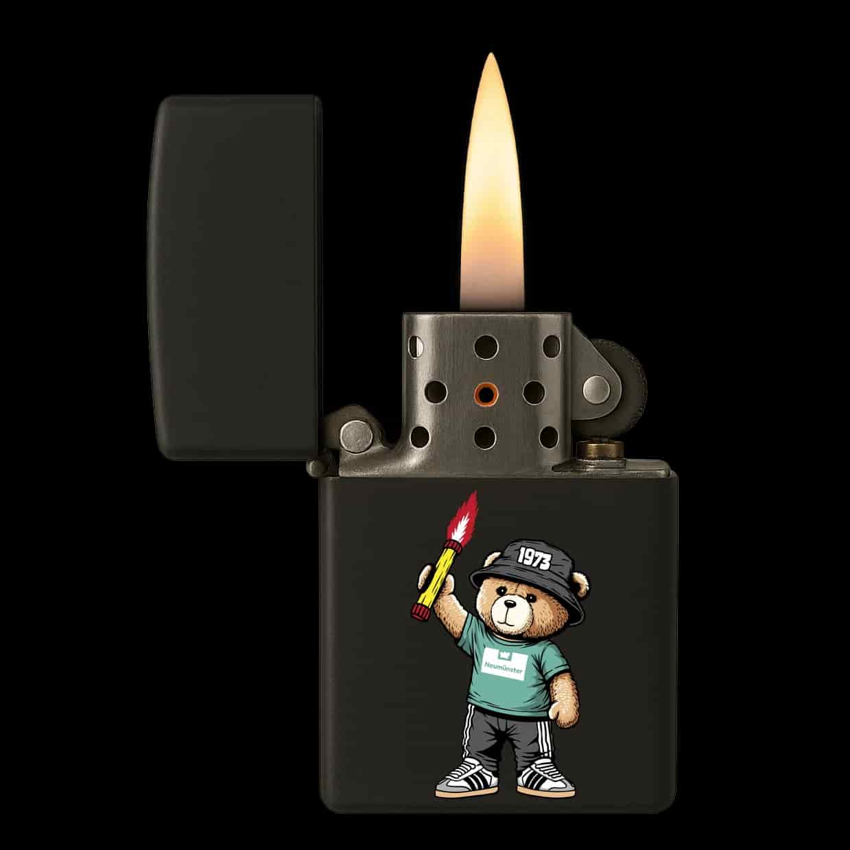 Neumünster 1973 bear Feuerzeug