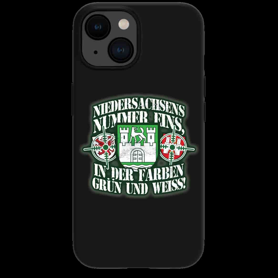 Niedersachsens nummer eins, in den farben grün und weiss iPhone-Hülle