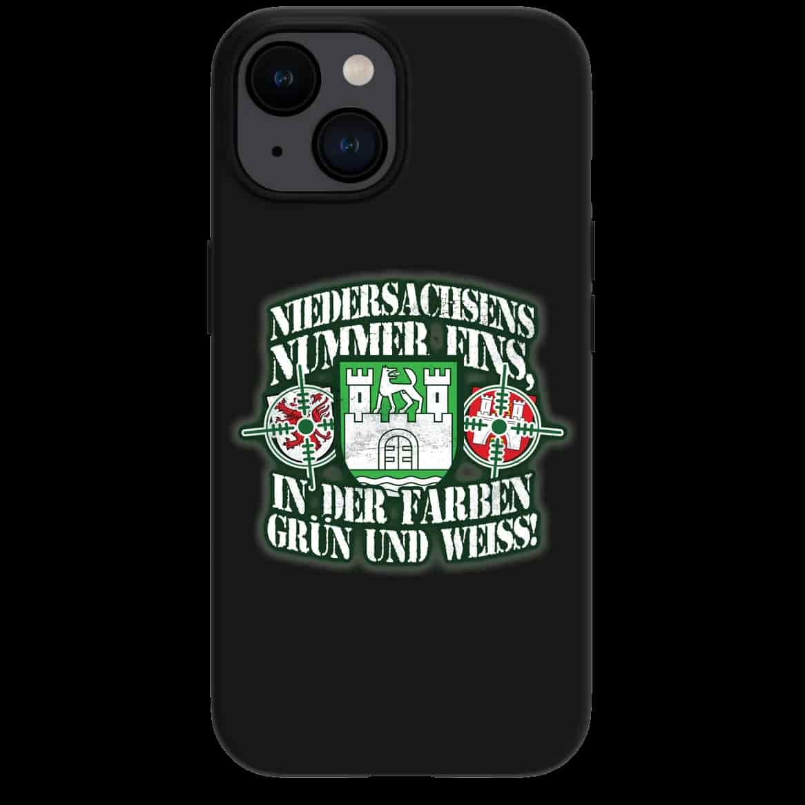 Niedersachsens nummer eins, in den farben grün und weiss iPhone-Hülle